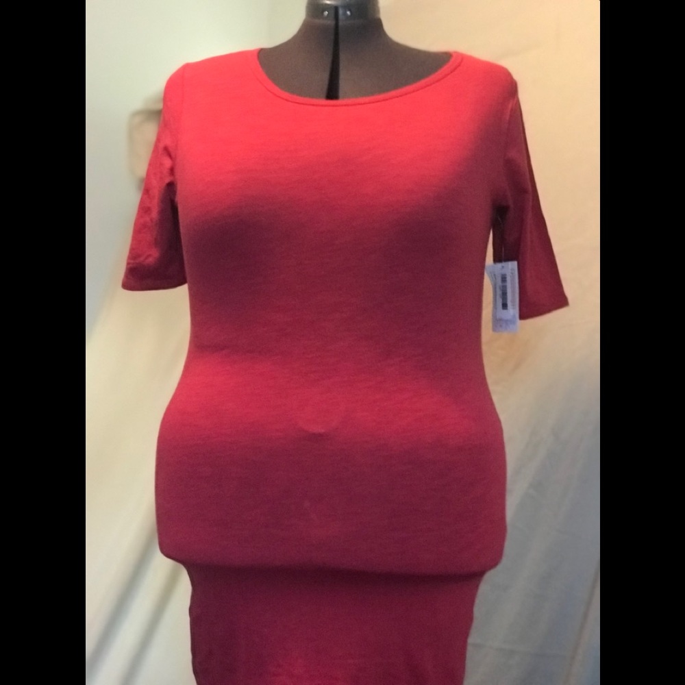 T-Shirt dress/ tunic red